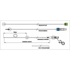 Набор дренажный нефростомическийBT-PDS-0940W (9FR/40см)  полный    с нитью Bioteq